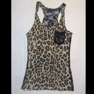 Cheetah print tank top
